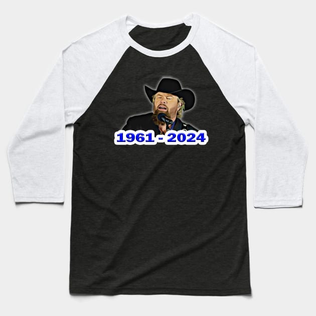 Toby Keith 1961 - 2024 Baseball T-Shirt by RetroZest